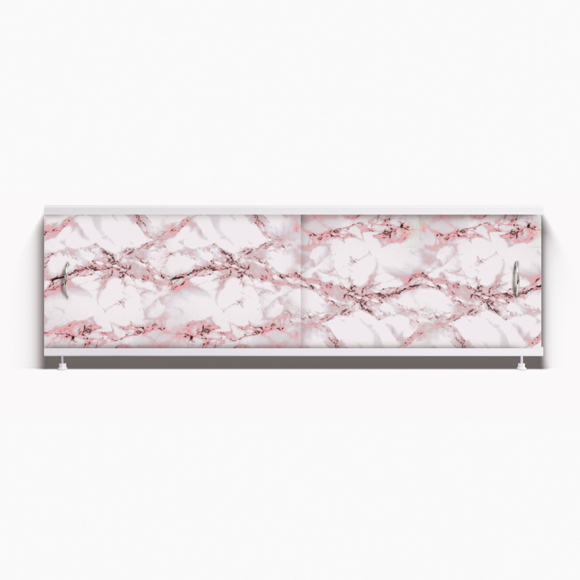 Экран под ванну Классик 150 ярко-розовый мрамор